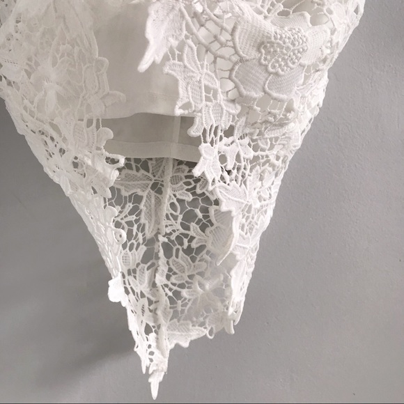 ASTR the Label White Samantha High Neck Dress • M - Picture 6 of 7